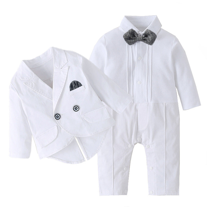 Baby Boy Baptism White Outfit