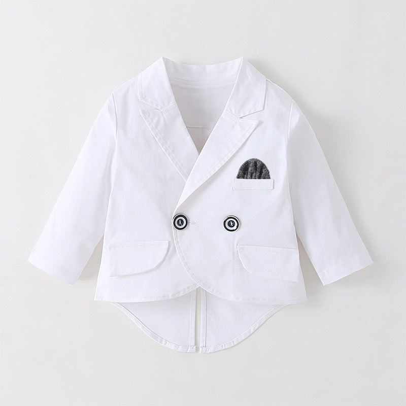 Baby Boy Baptism White Outfit