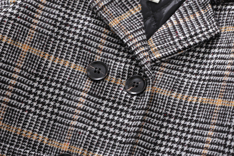 Boys Winter Coat- Brown Check