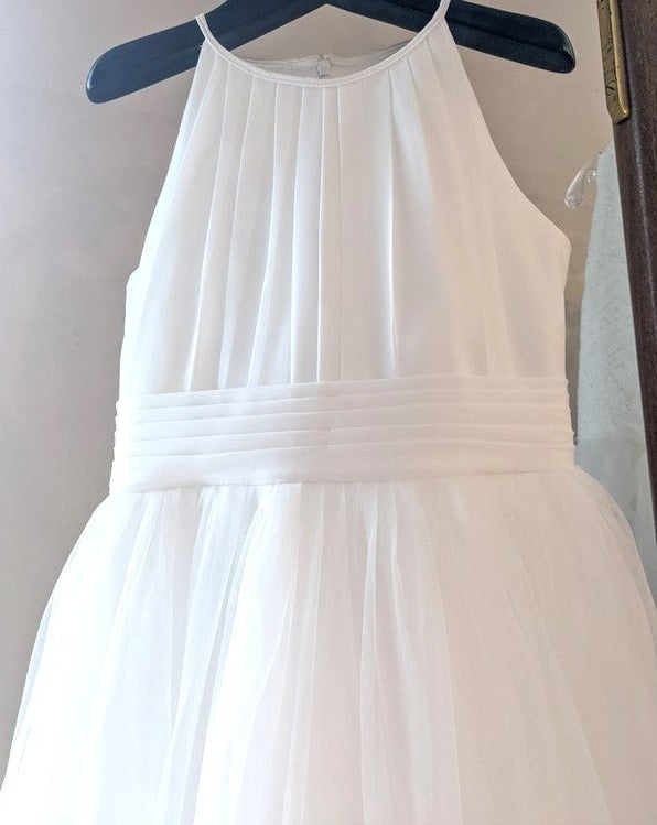 Ivory Flower Girl Dress - Floor Length
