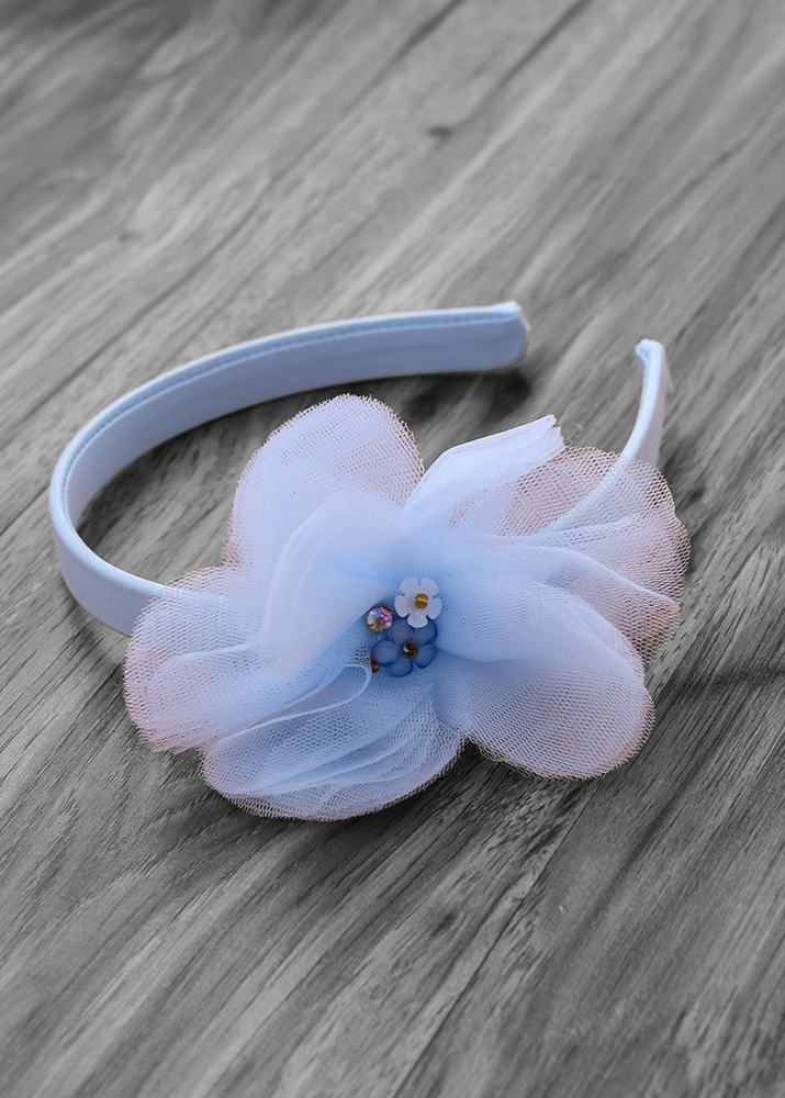 Little Girl Puffy Dress - Blue