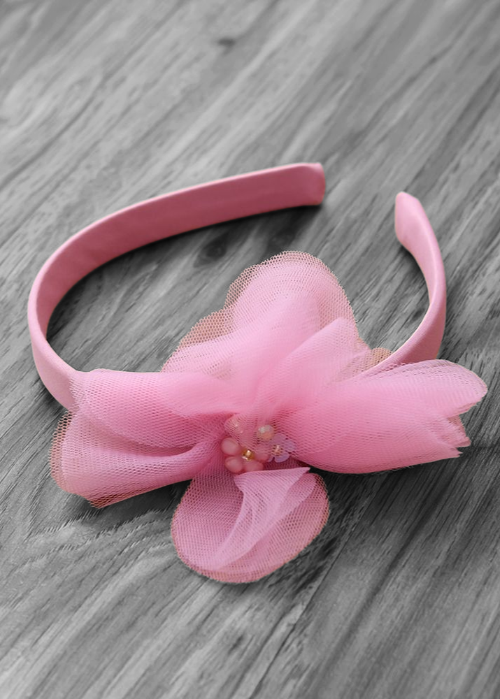 Little Girl Puffy Dress - Dusty Pink