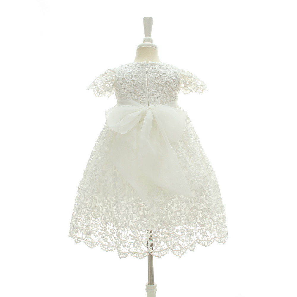 Baby Girl Baptism Dress With Bonnet