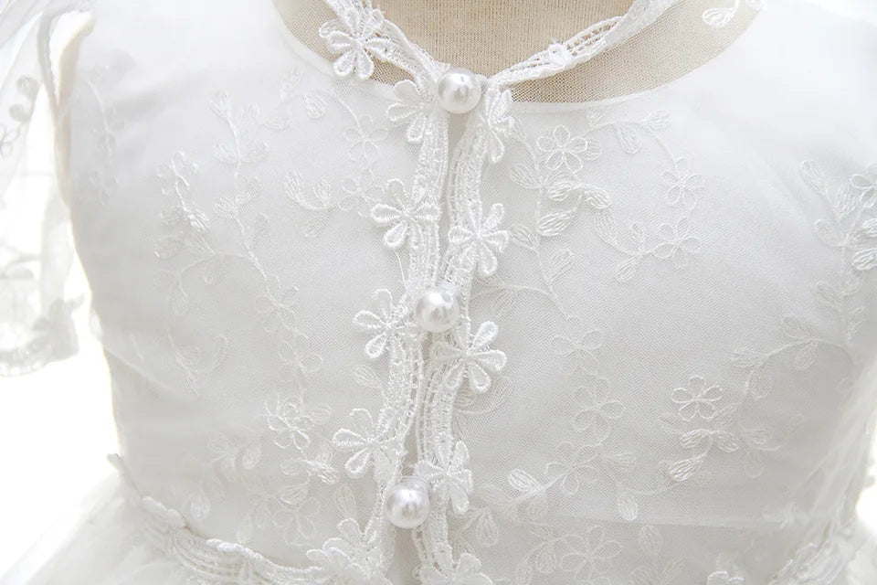 Baby Girl Christening Gown With Coat