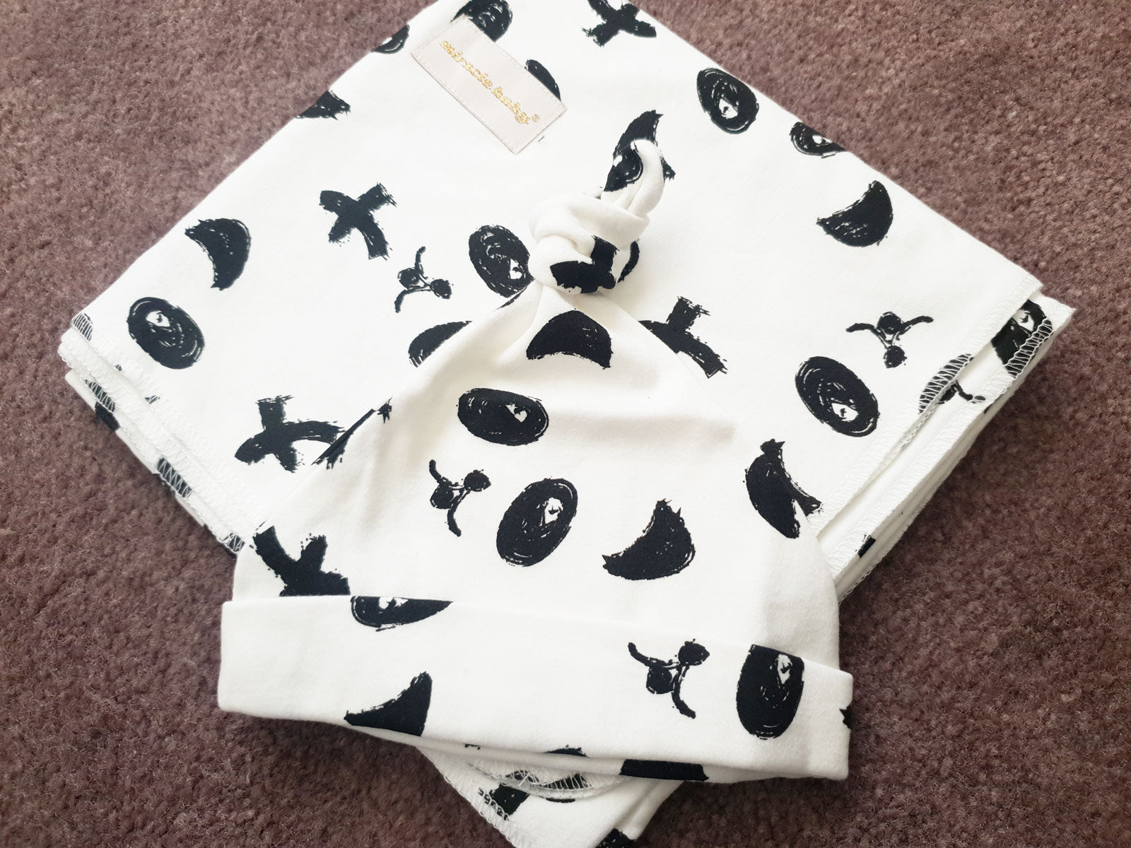 Baby Cotton Blanket and Hat Set