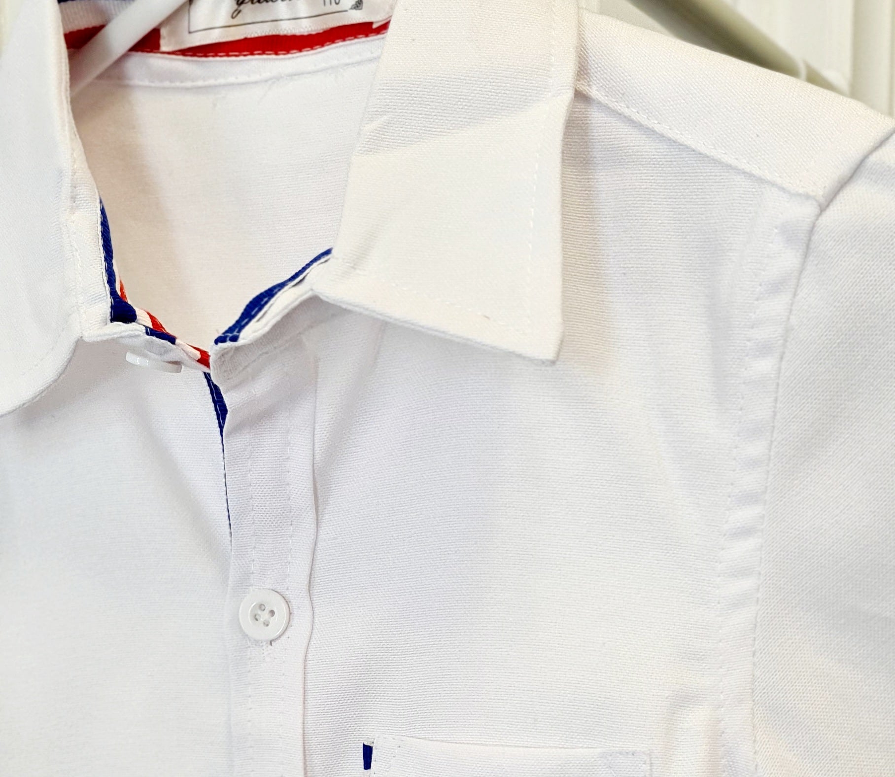 Boys Cotton Long Sleeve White Shirt