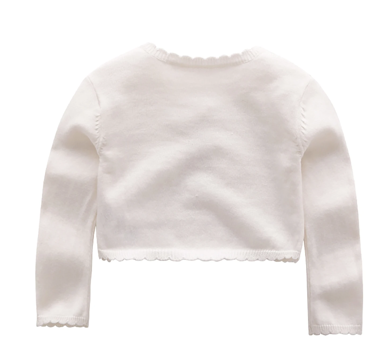 Baby Girl White Cardigan