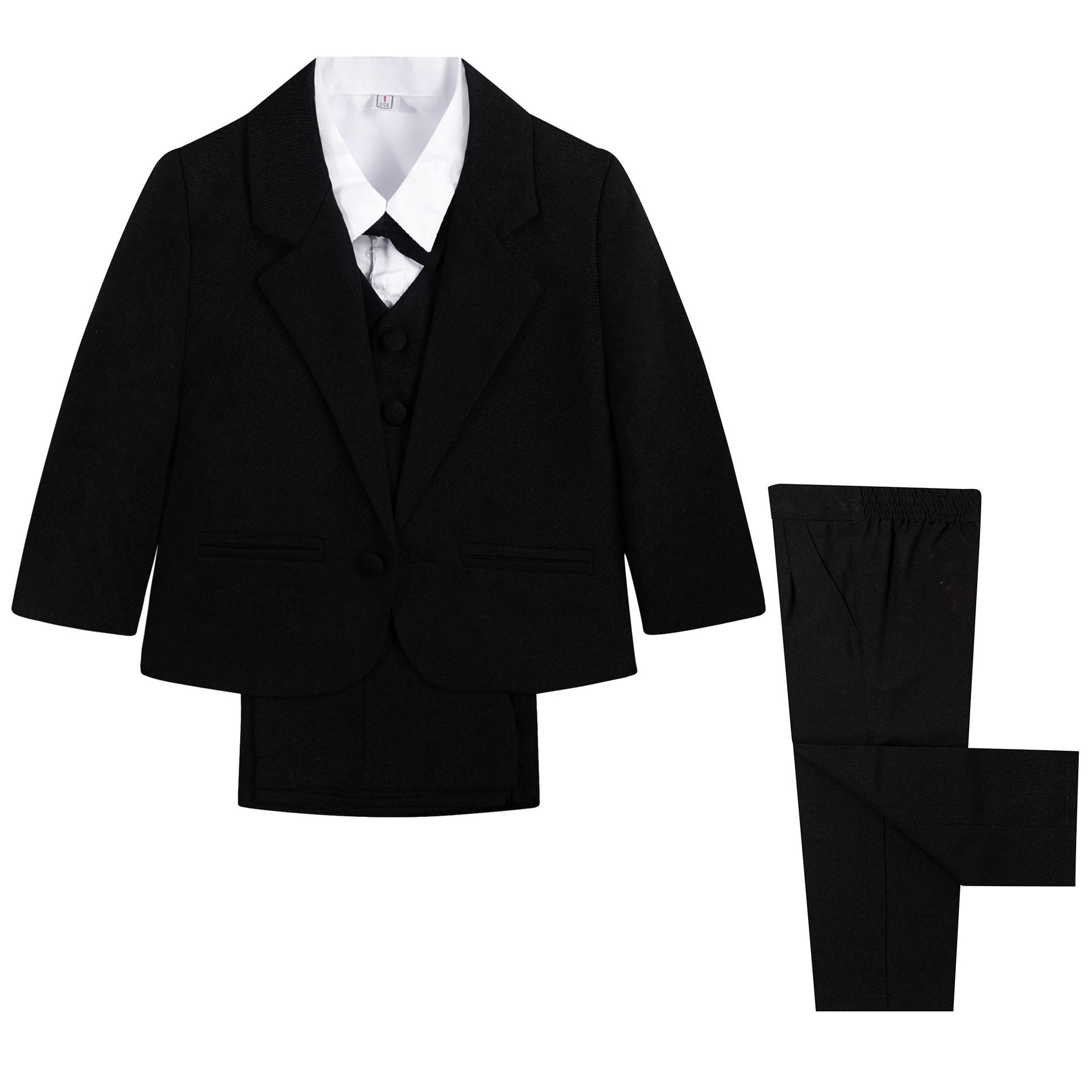 Baby Boy Black Suit 5pcs Set