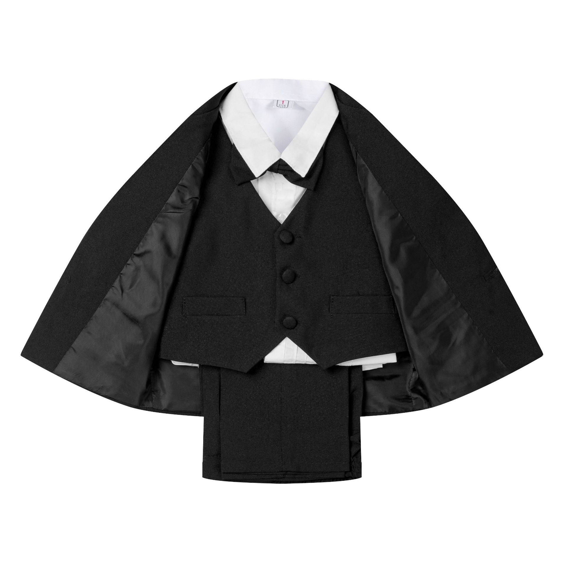 Baby Boy Black Suit 5pcs Set