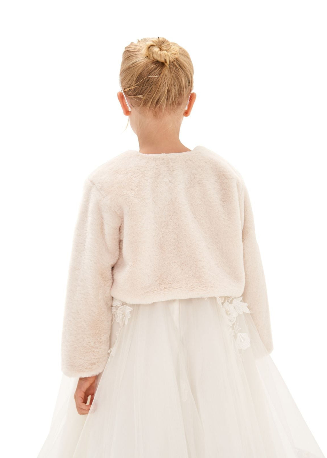Girls Formal Coat - Beige Coat