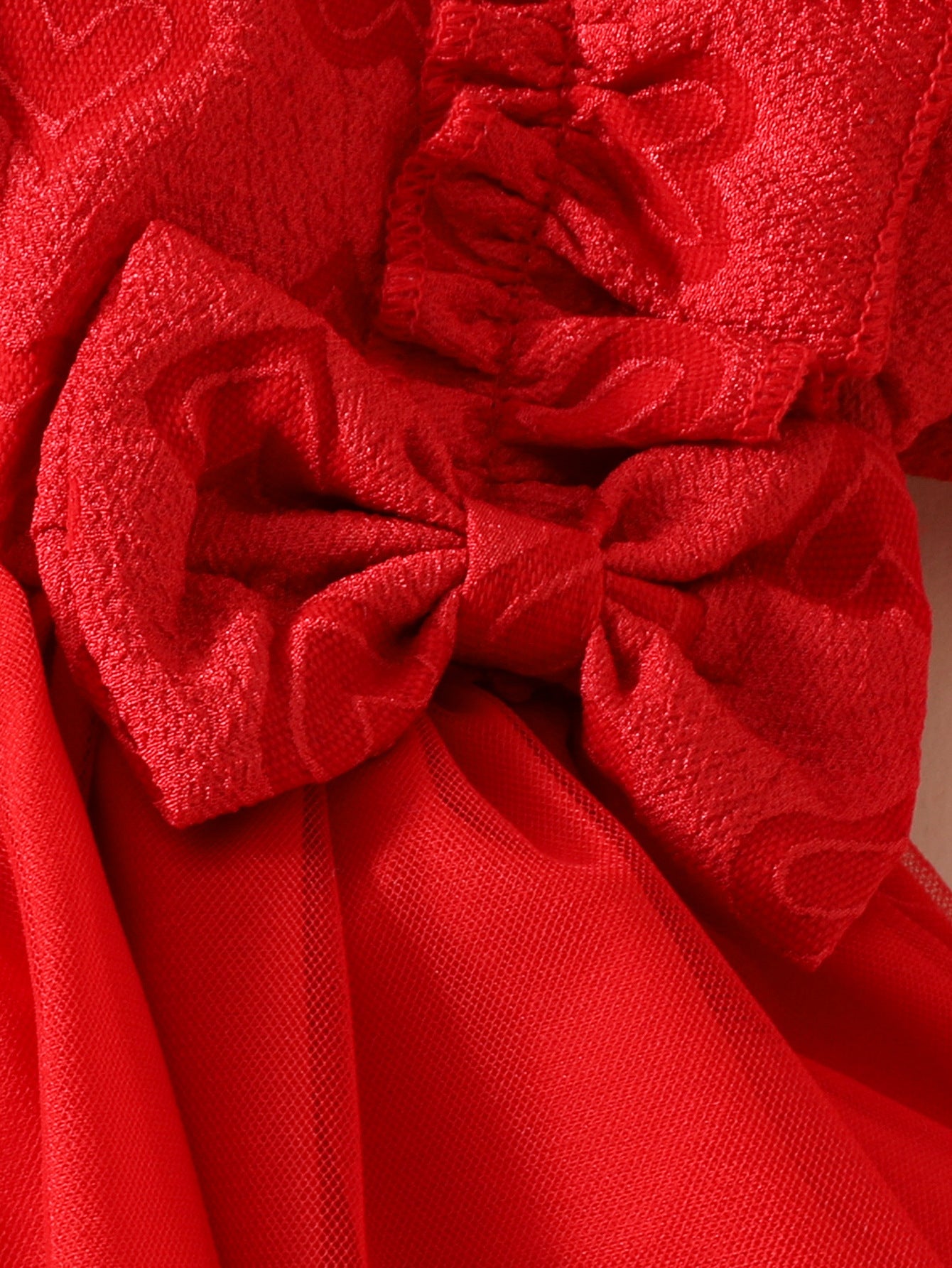 Baby Girl Red Romper Dress With Headband