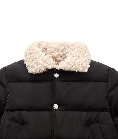 Black Winter Warm Puffer Jacket