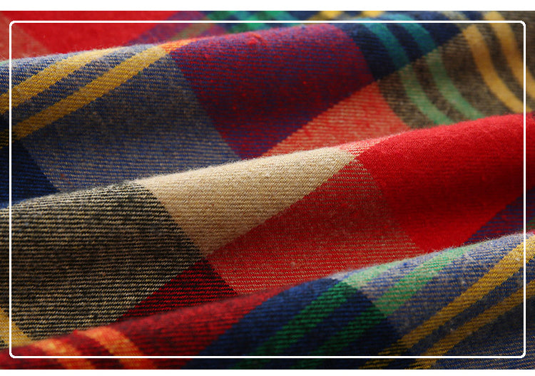 Boys Soft Cotton Long Sleeve Checked Shirt