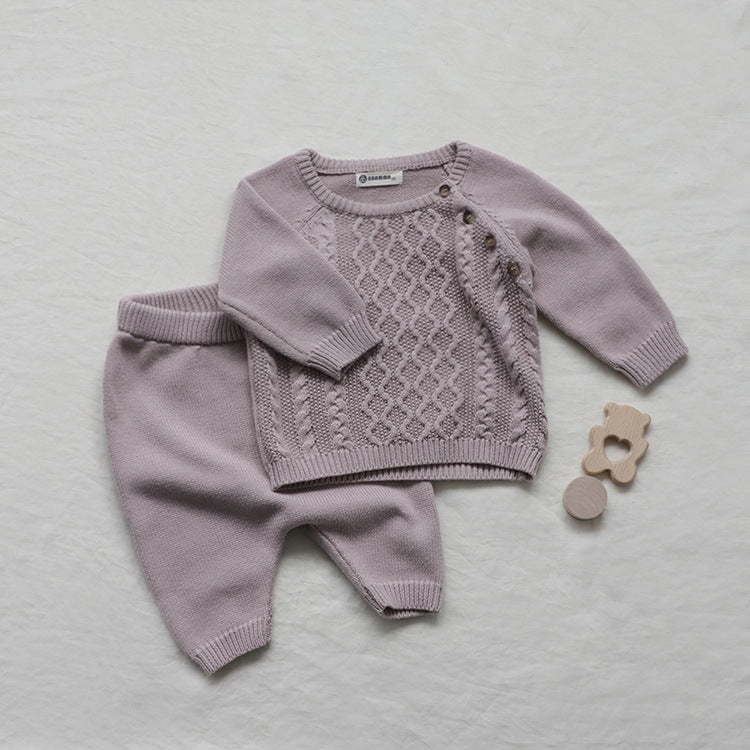 Babies Winter Sweater Pants 2piece Outfit