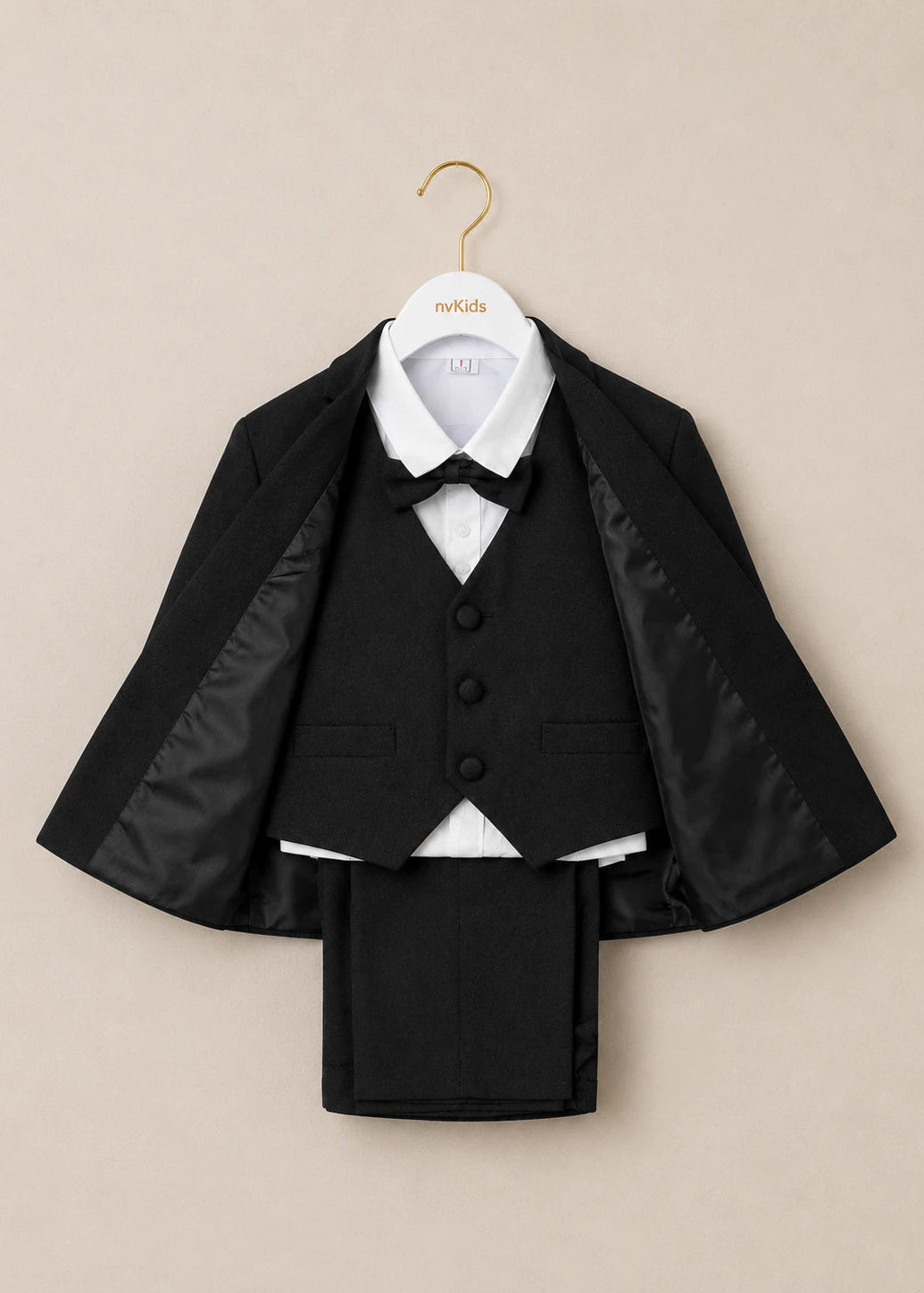 Baby Boy Black Suit 5pcs Set