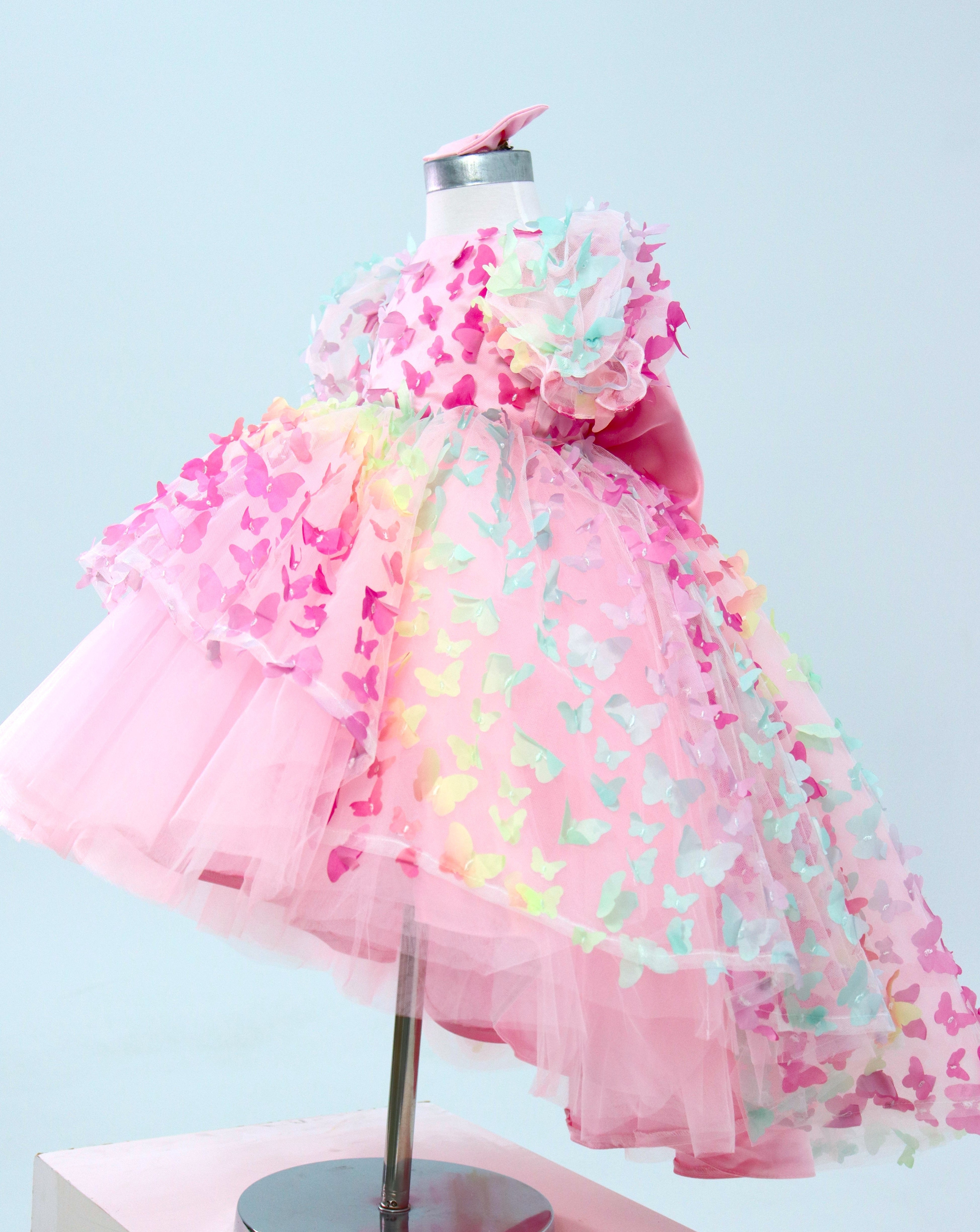 Butterfly Dress First Birthday - High Low