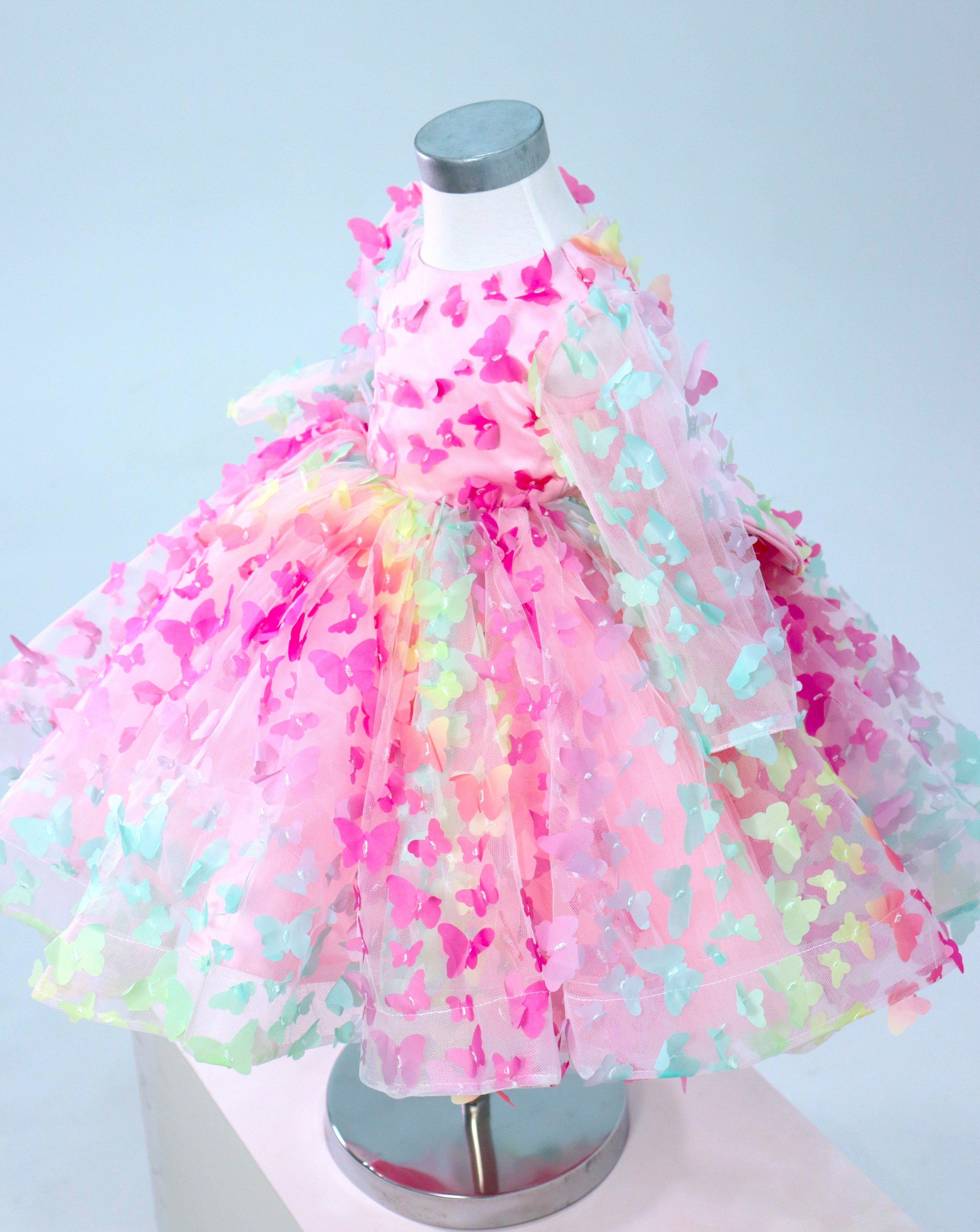 Baby Girl Dress First Birthday- Long Sleeves