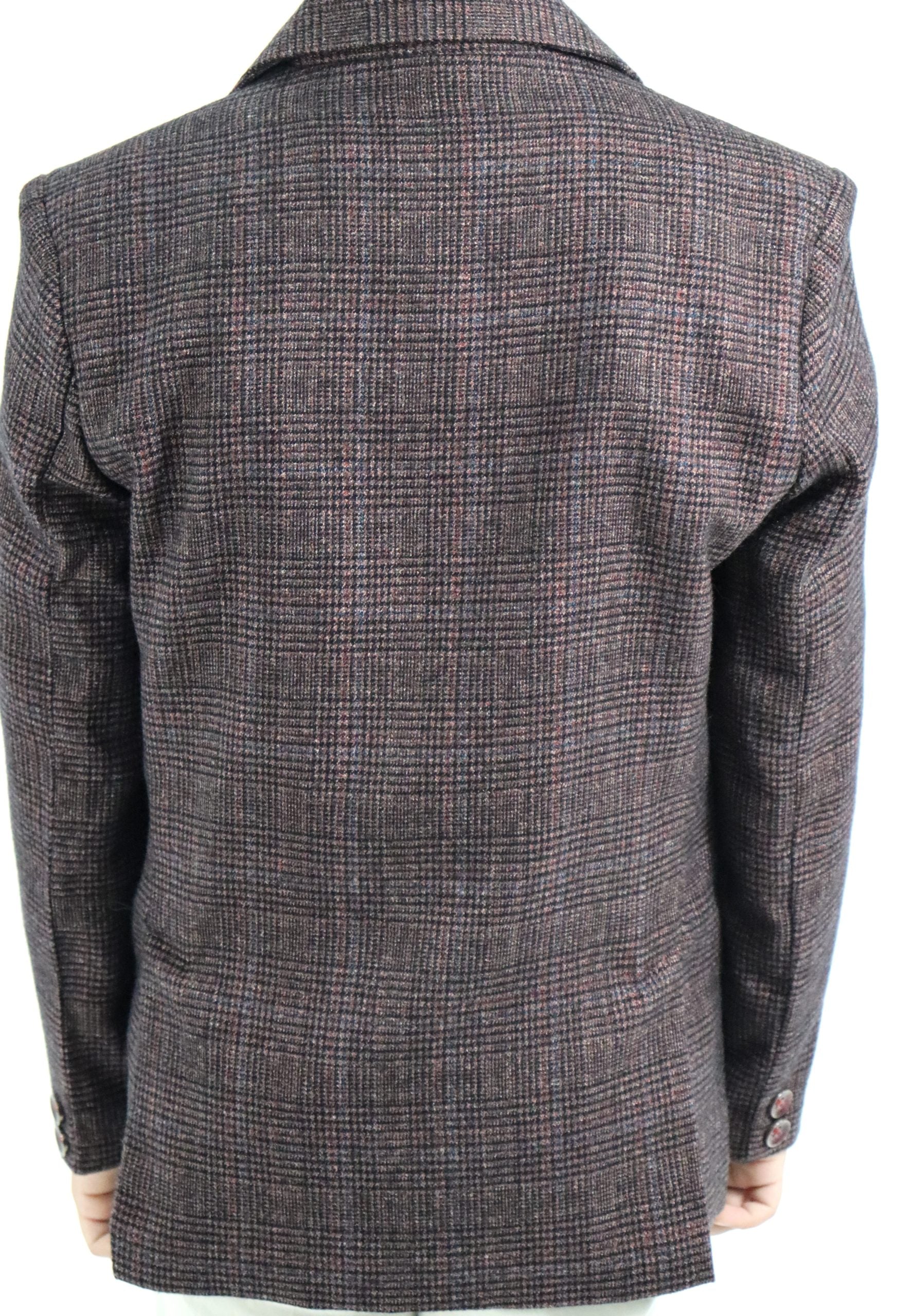 Boys Brown Check Blazer