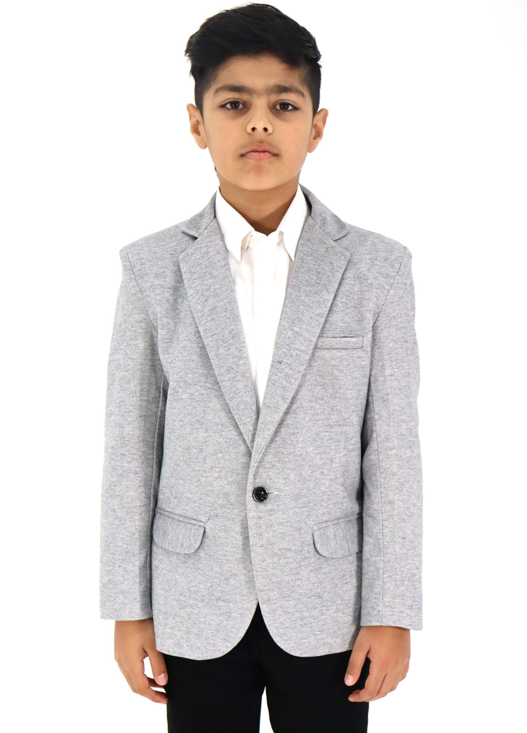 Boys Light Grey Blazer