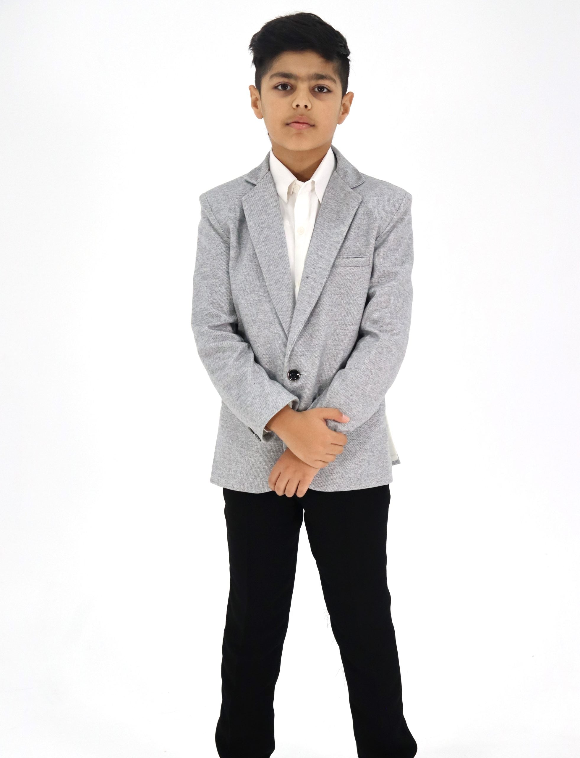 Boys Light Grey Blazer