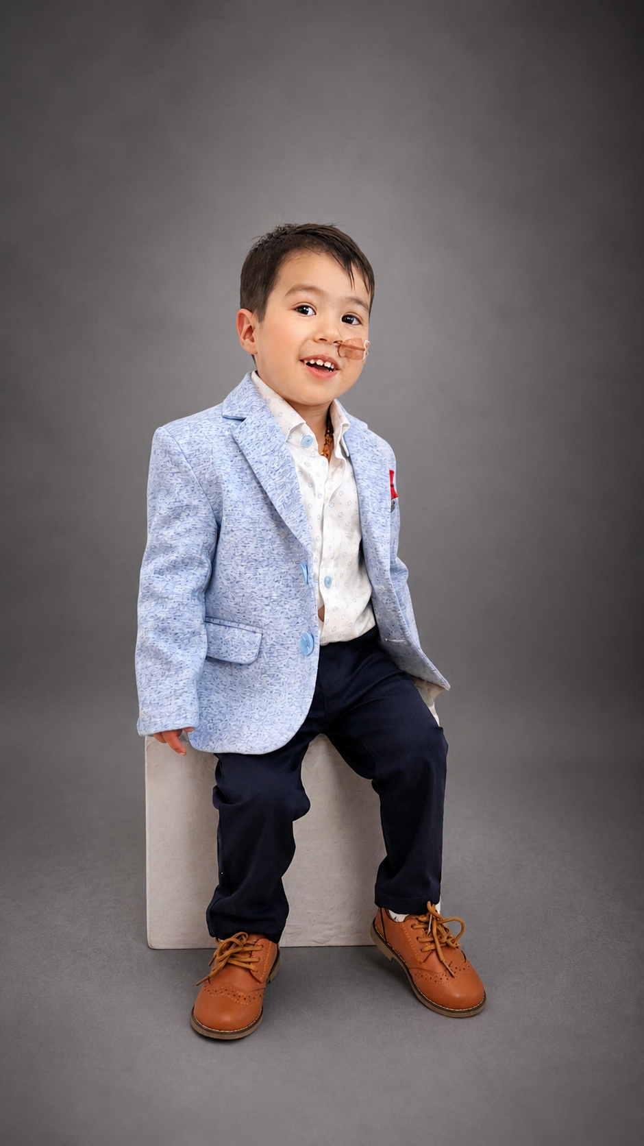 Boys Formal Blazer - Blue