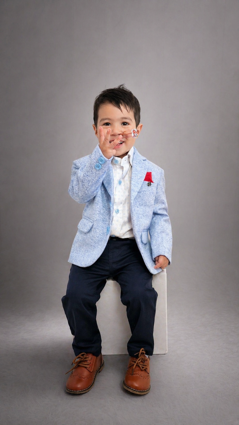 Boys Formal Blazer - Blue