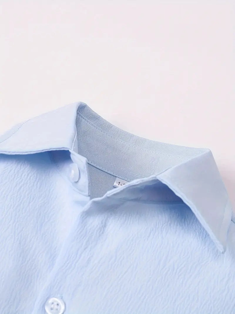 Boys Formal Shirt Blue