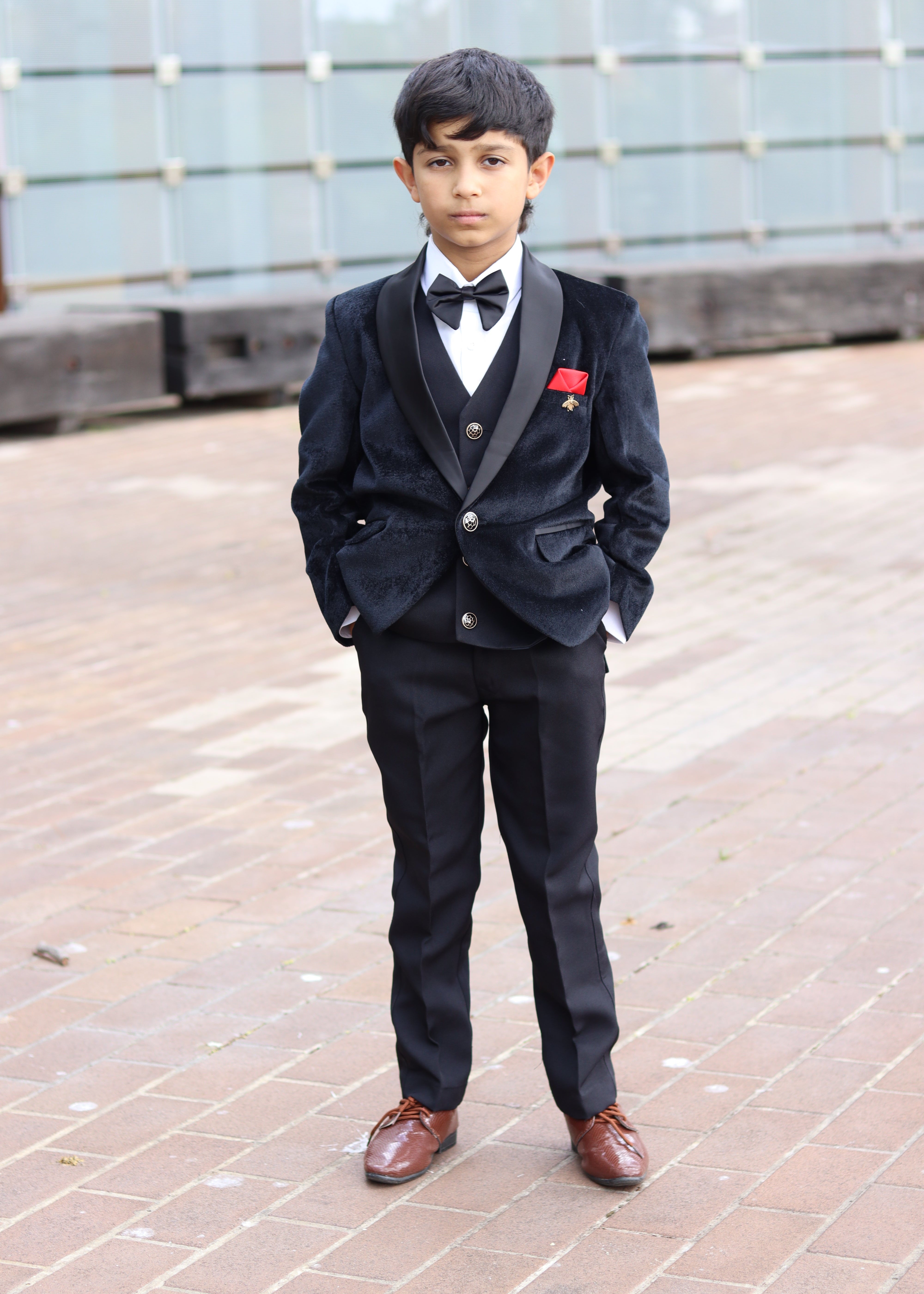 Boys Black Tux - Page Boy Suit