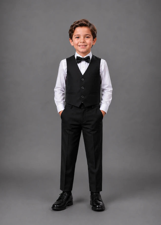 Boys Double Breasted Suit Set-Suit