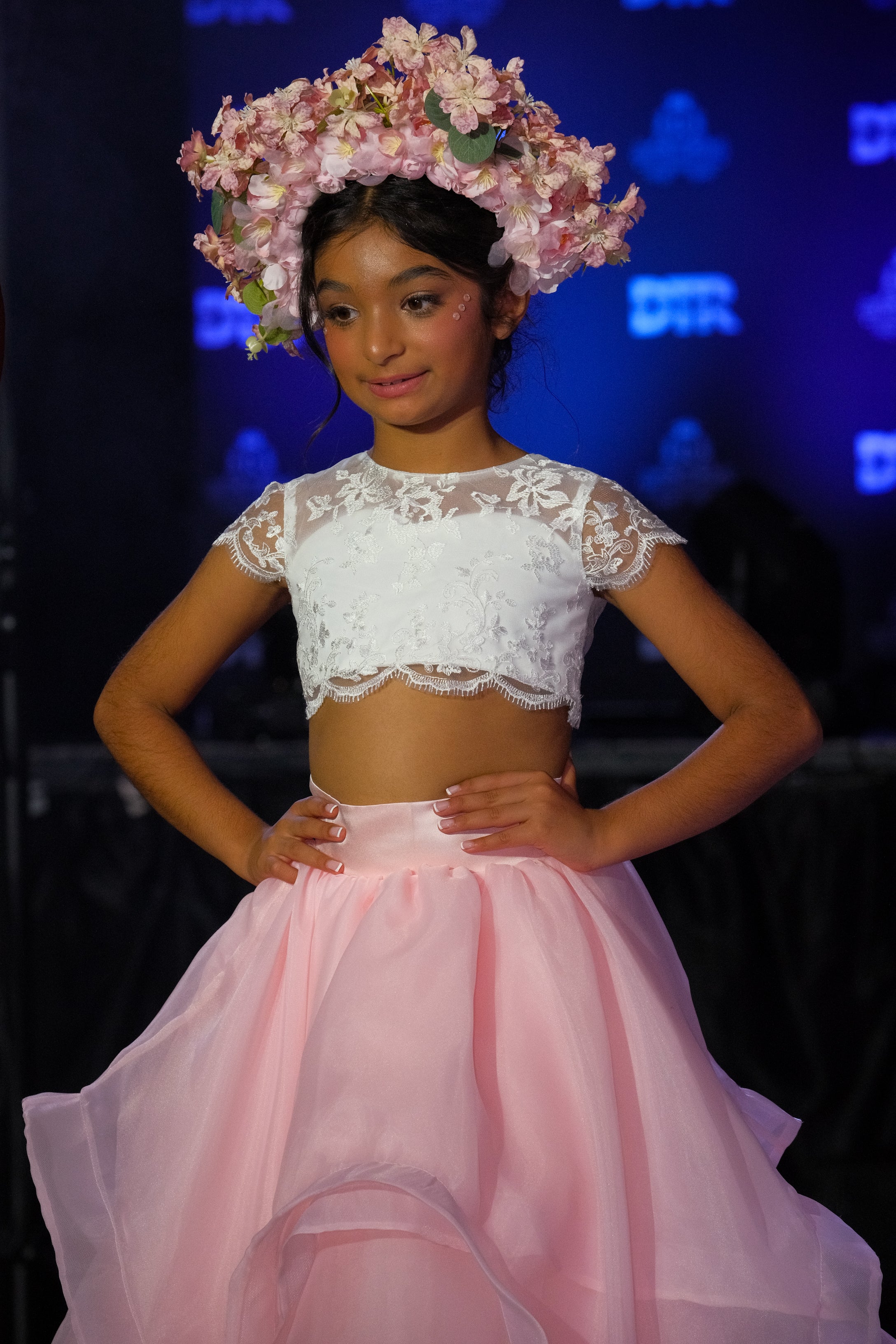 Girls Top Skirt Set Pageant Outfit