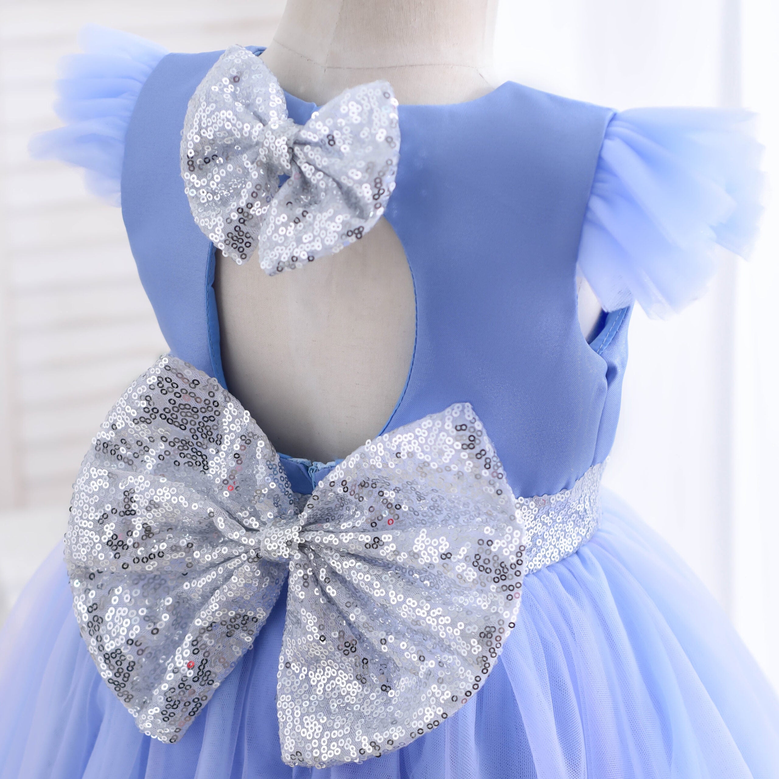 High Quality Formal Party Dress With Sequin Bow