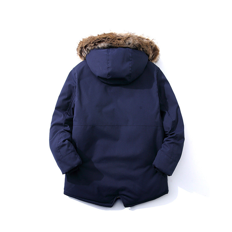 Boys Winter Outdoor Hooded With Warm Lining Windbreaker Coat