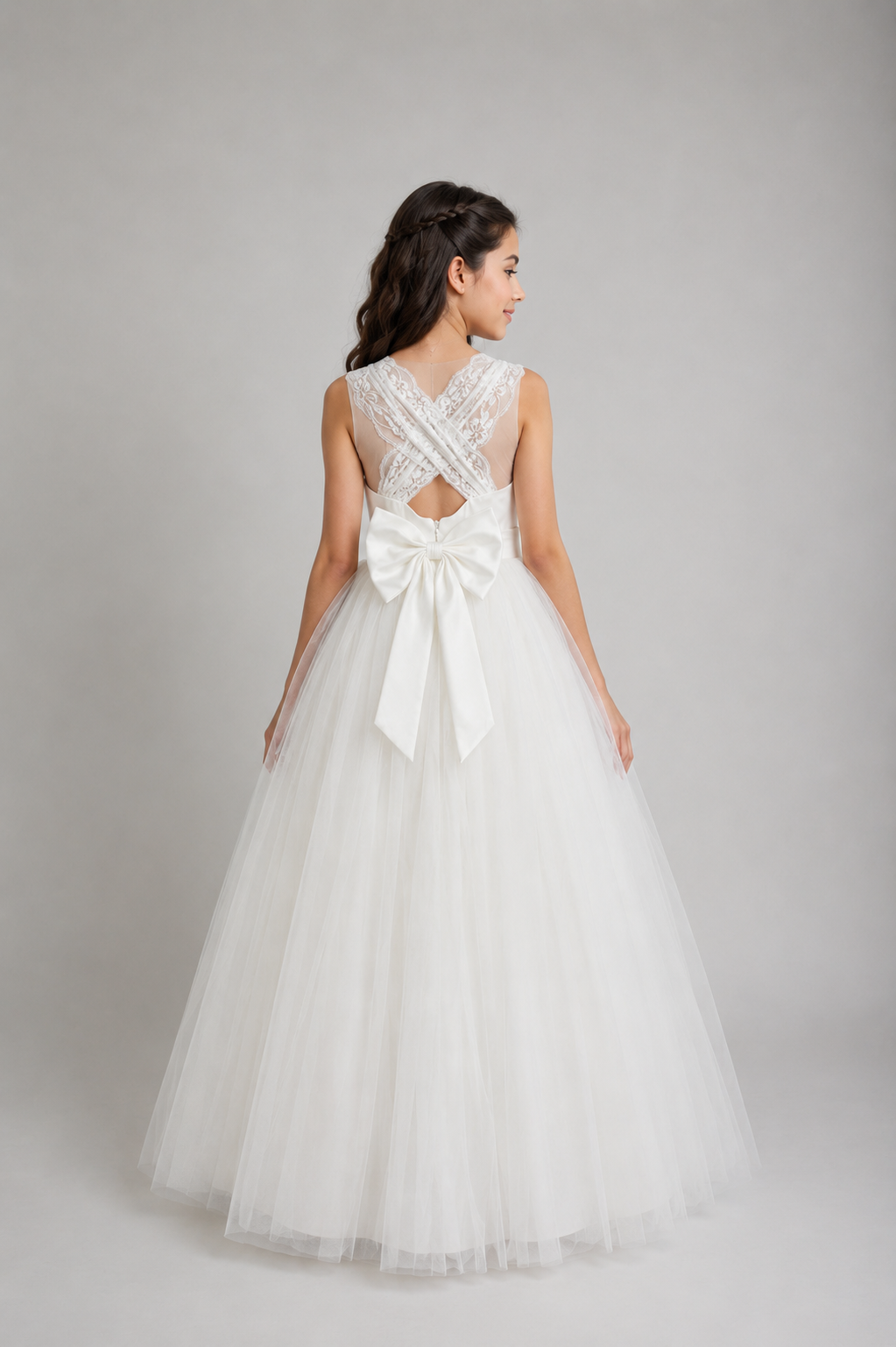 Flower Girl Dress - Cross Back
