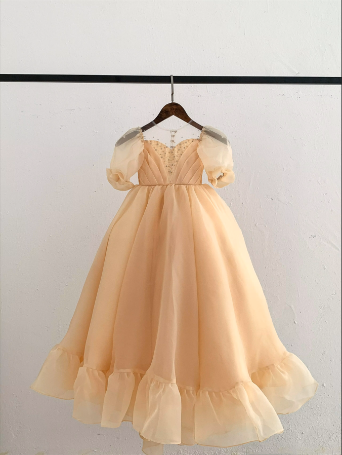 Flower Girl Beige Gown 02