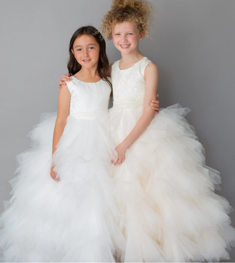 Flower Girl Ruffle gown