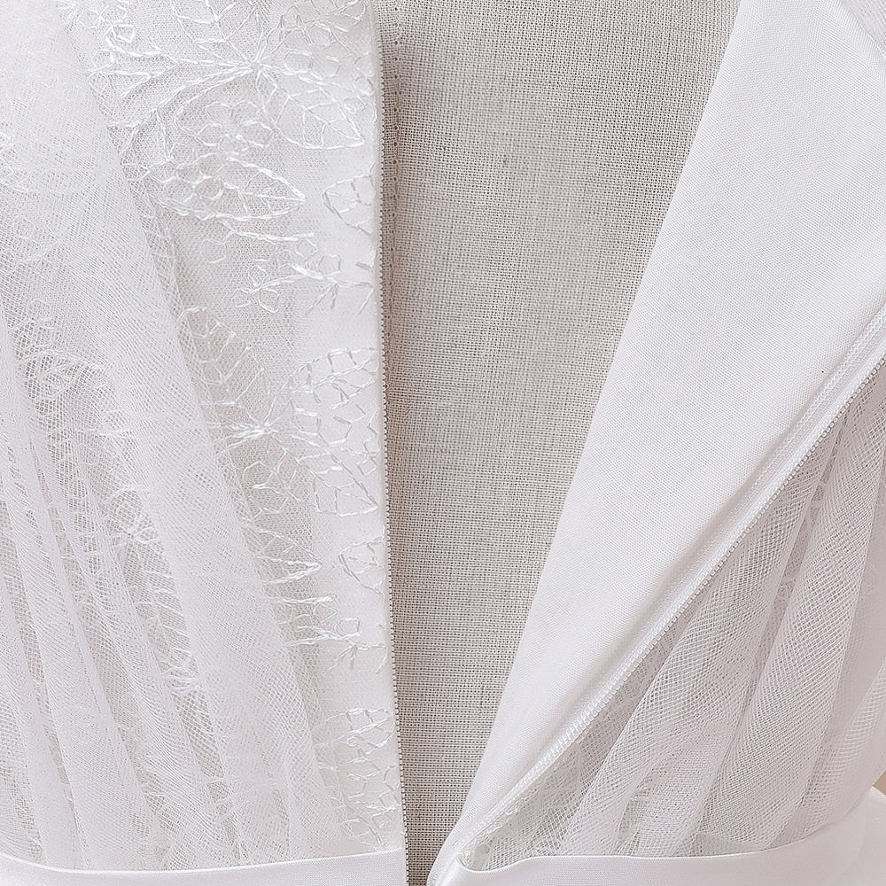 Holy Communion Dress With Train - Full Sleeve