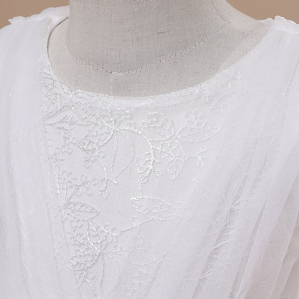 Holy Communion Dress With Train - Full Sleeve