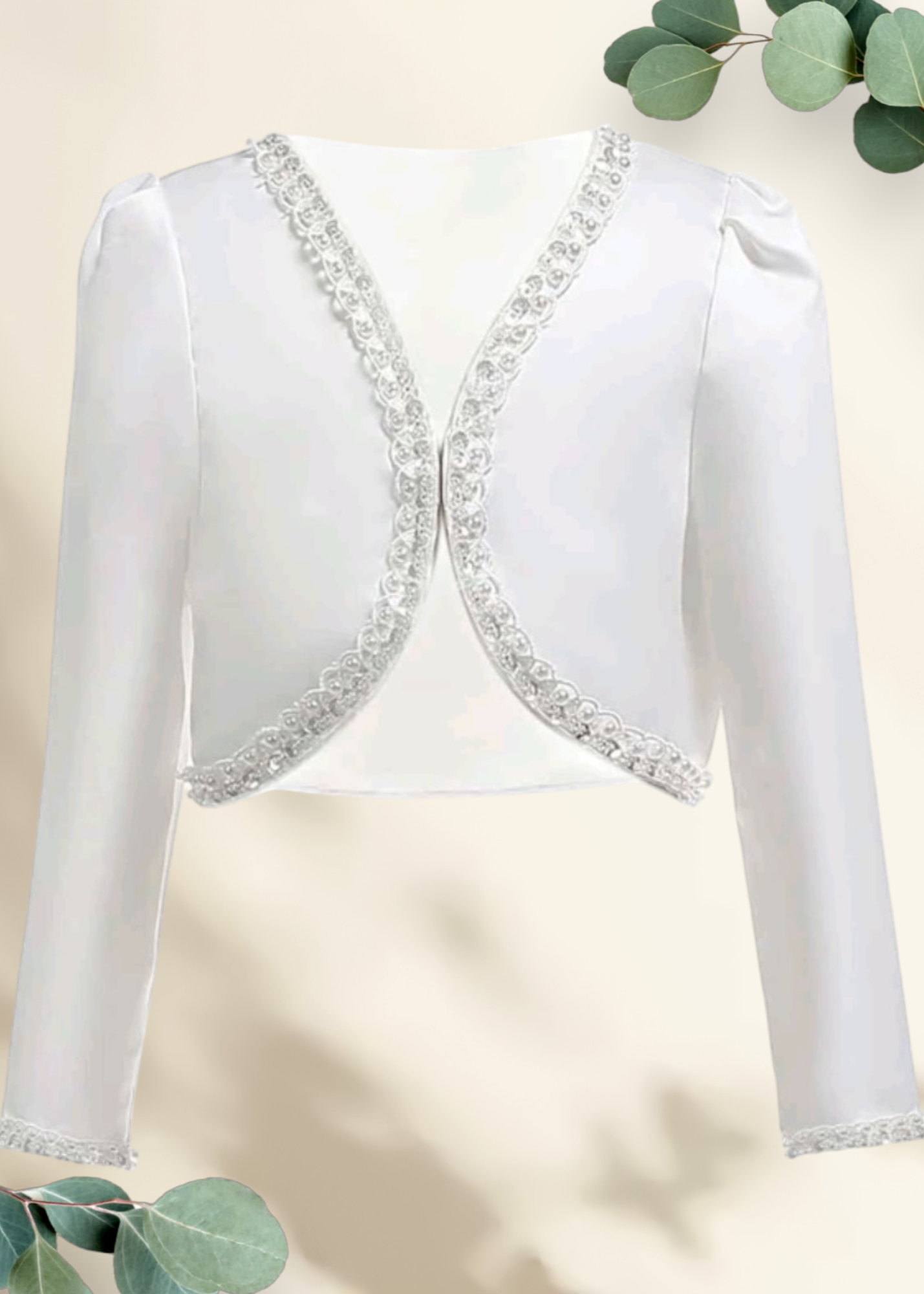 Girls Bolero - Ivory