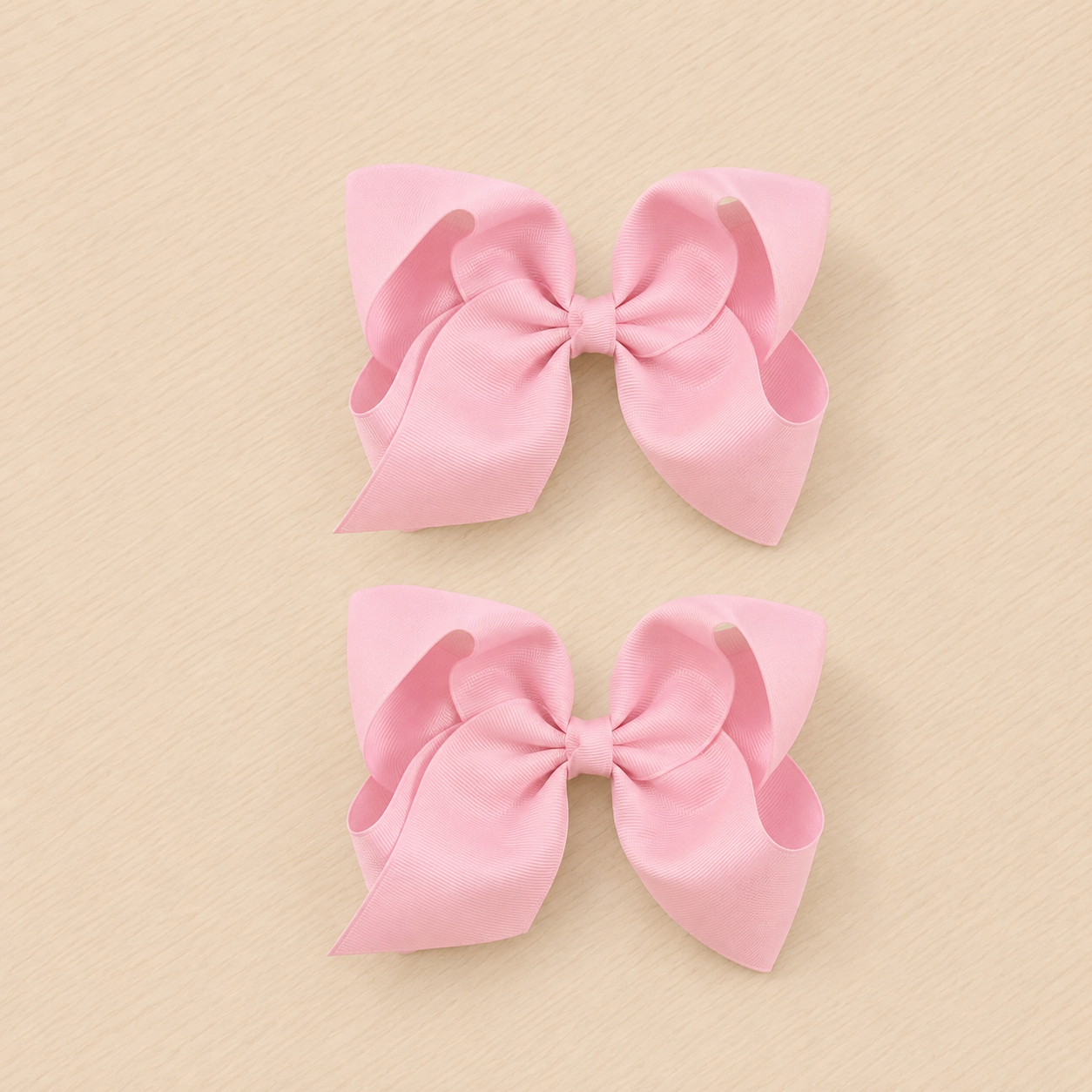 Girls Extra Large Pink Bow Head Clip