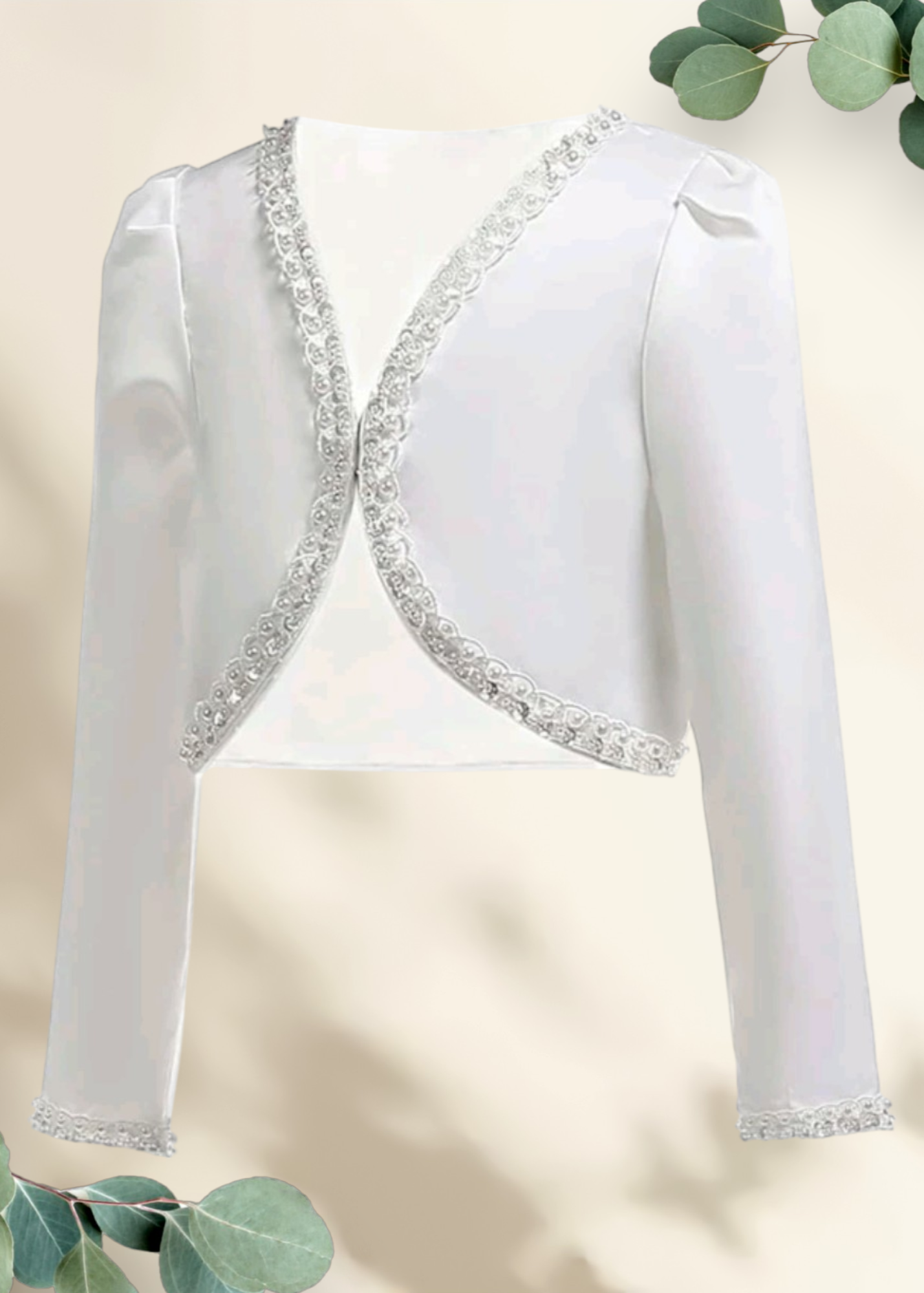 Girls Bolero - Ivory