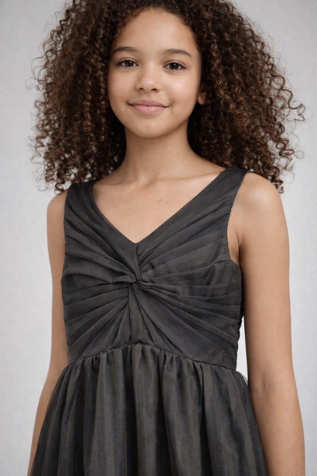 Girls Tired Maxi Dress - Black Dress