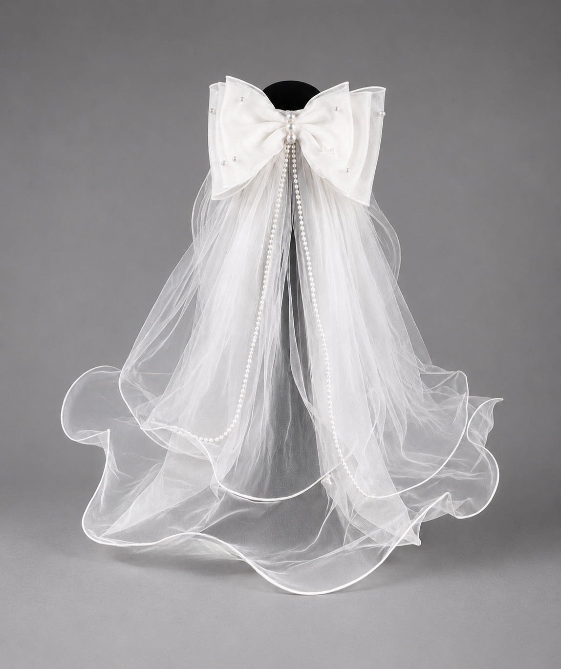 Girls Veil With Double Bow