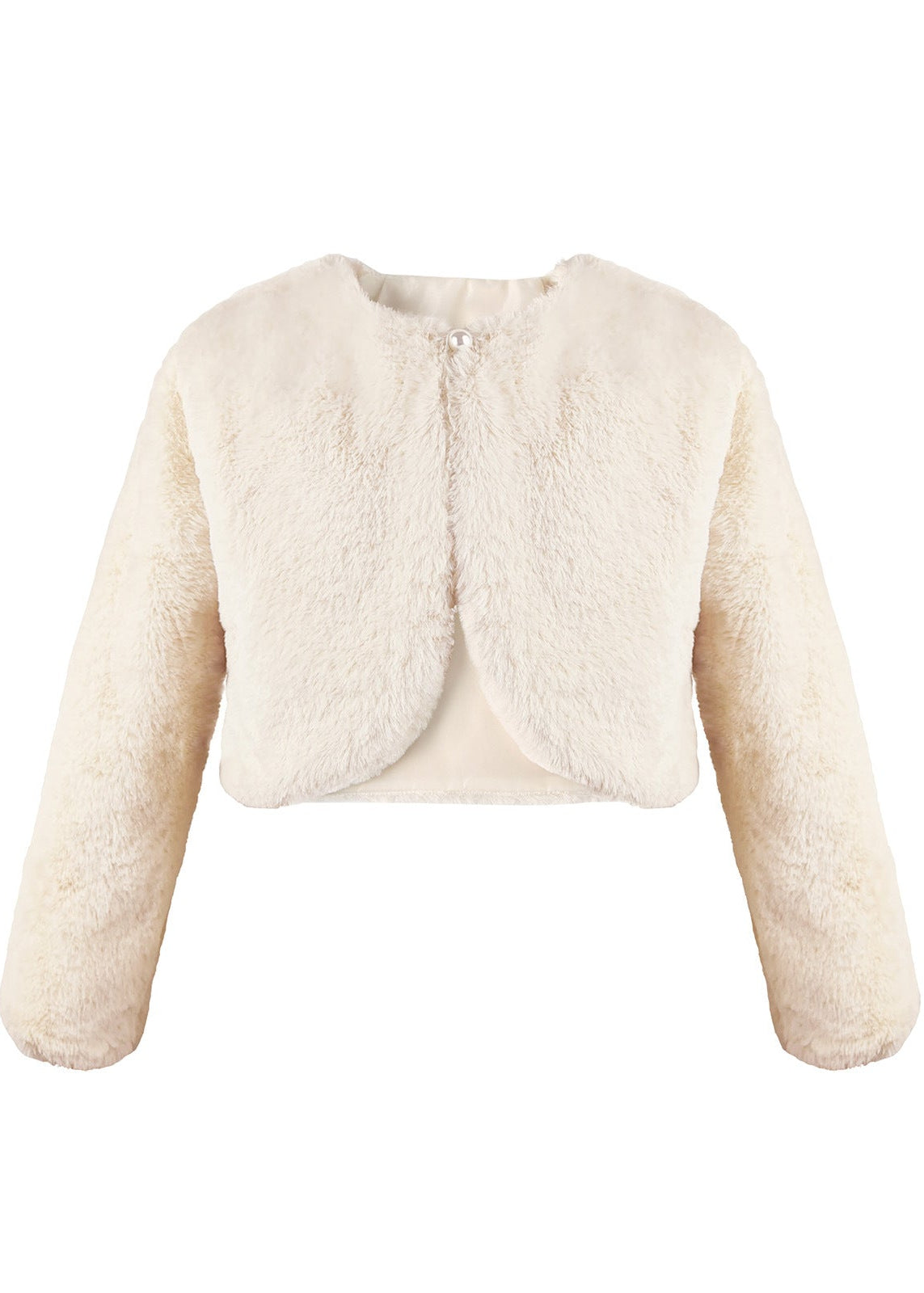 Girls Formal Coat Beige Coat - Main Image