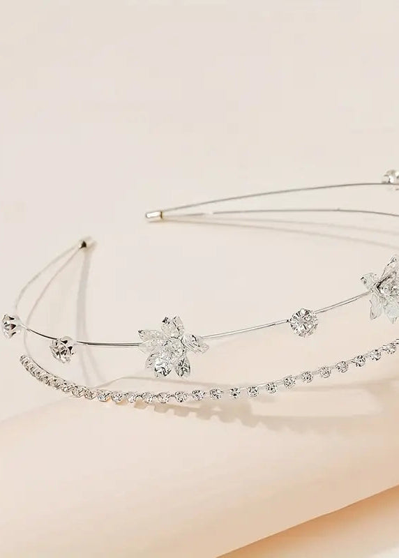 Girls Rhinestones Headband Double Layer