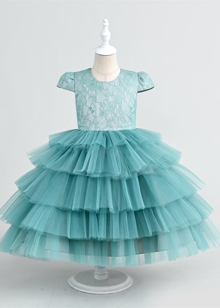Green Flower Girl Dress