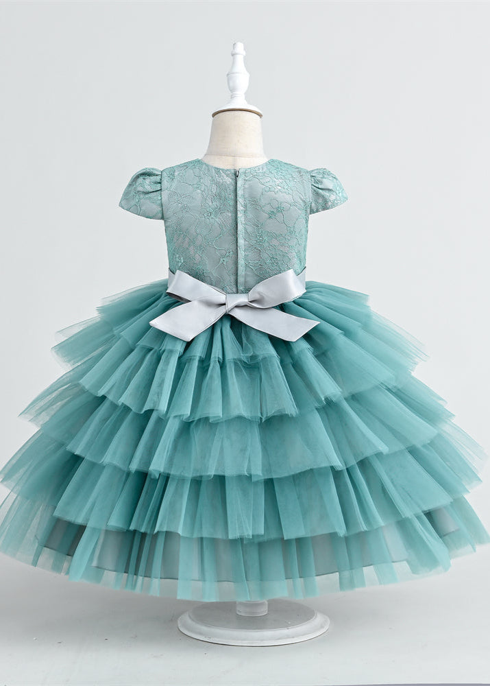 Green Flower Girl Dress cupcake dress