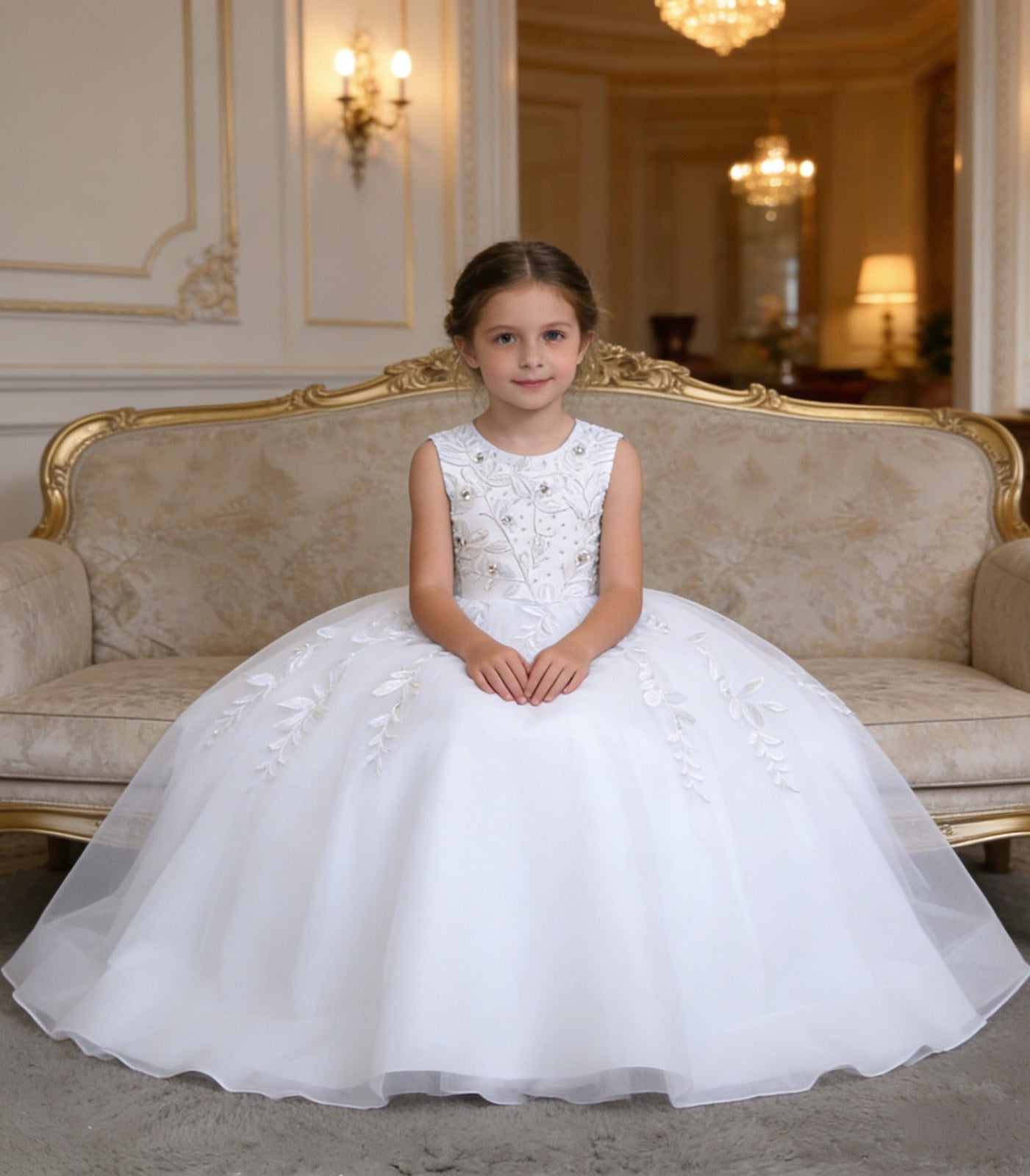 Pure White Holy Communion Dress