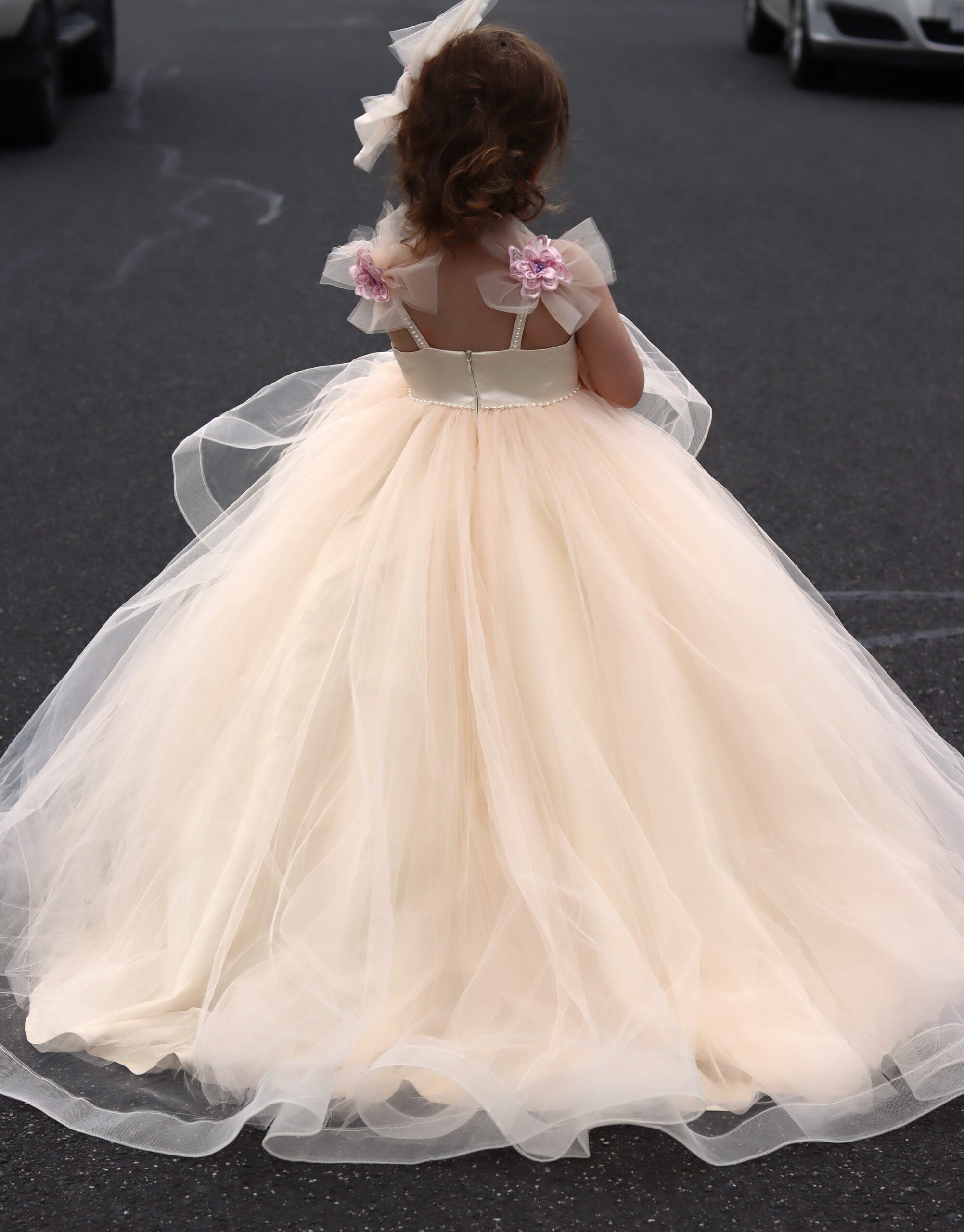 Made to order - Luxury Handmade Little Girl Pageant Dress