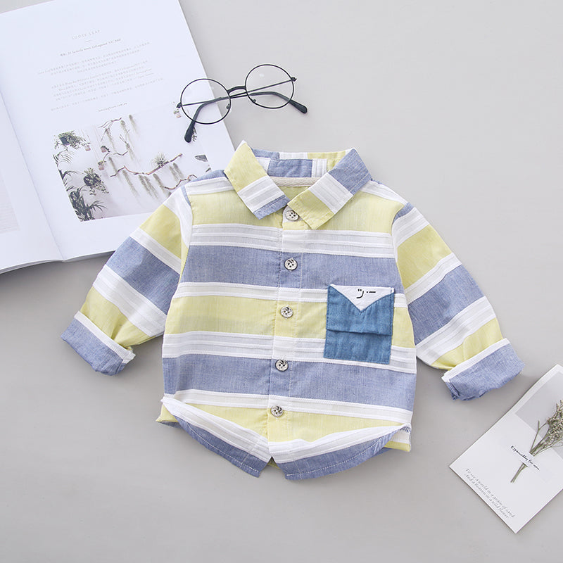 Boys Cotton Long Sleeve Casual Shirt