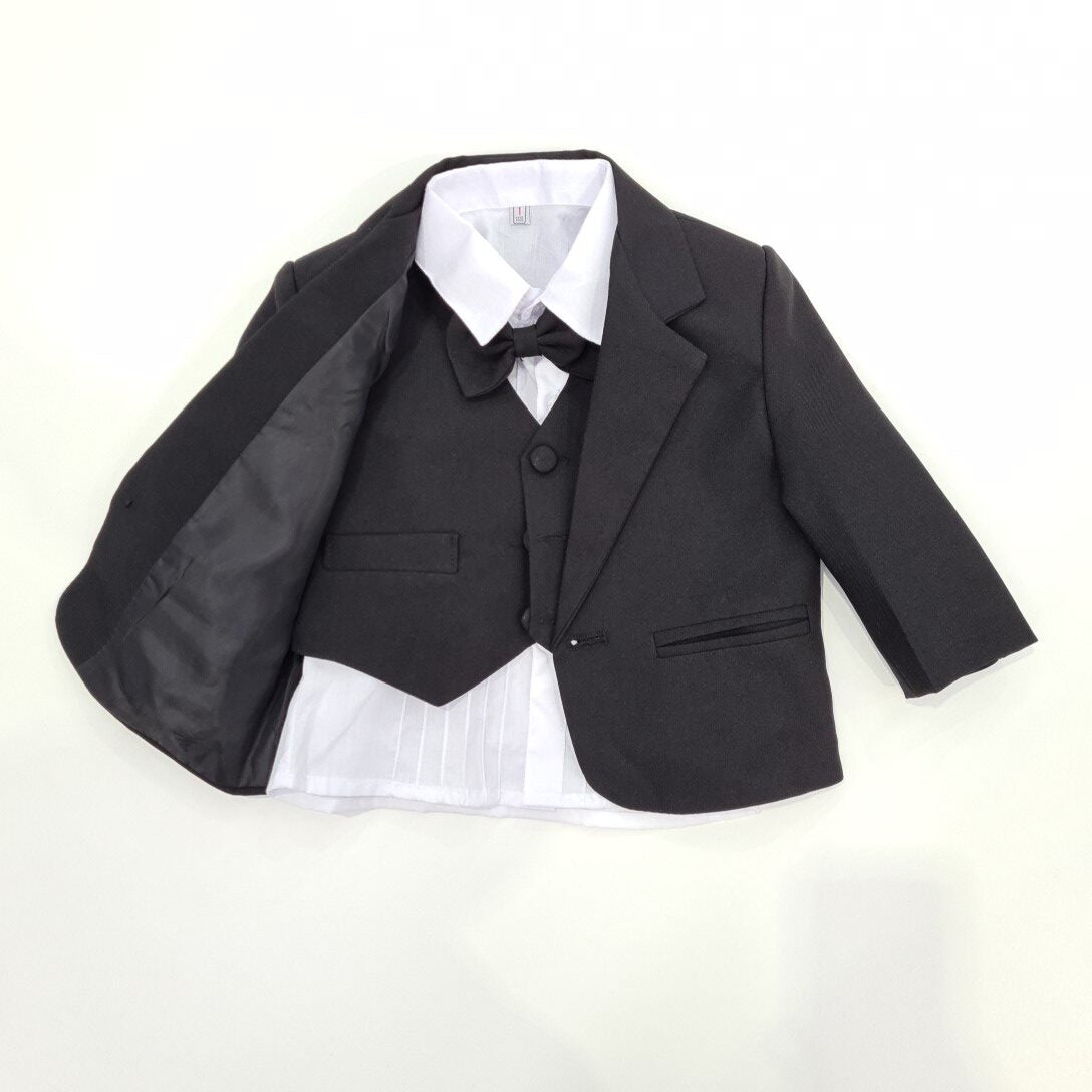 Baby Boy Black Suit 5pcs Set